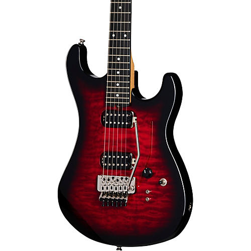 Kramer 84 HH Quilt Electric Guitar Red Burst