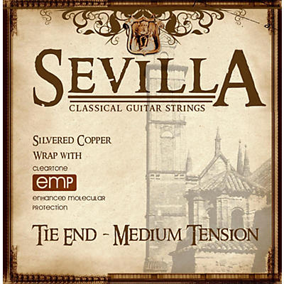 Sevilla Classical Guitar Strings 8440 Medium Tension Tie-End Classical Guitar Strings -