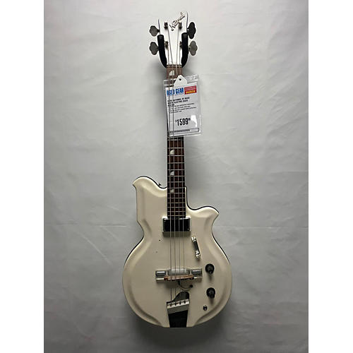 National 85 Bass Electric Bass Guitar White