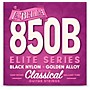 LaBella 850B Elite Series Black Nylon Golden Alloy Classical Guitar Strings