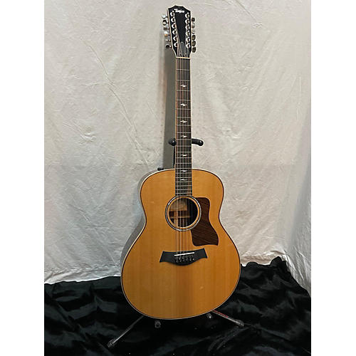 Taylor 858e 12 String Acoustic Electric Guitar Natural