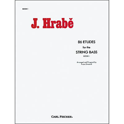 Carl Fischer 86 Etudes For The String Bass, Book 1