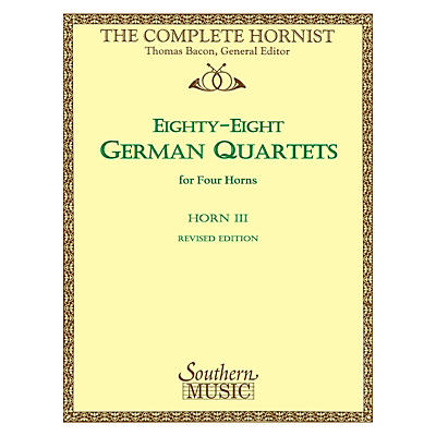Southern 88 German Quartets (Horn Quartet - Horn 3) Southern Music Series Softcover Arranged by Thomas Bacon
