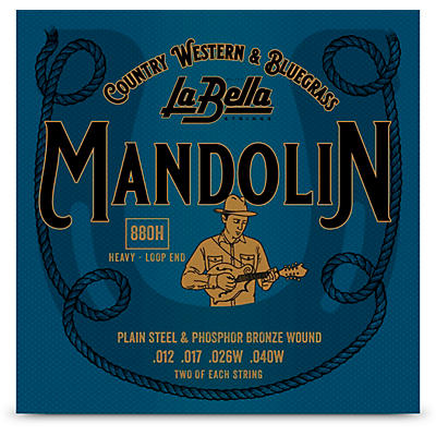 La Bella 880 Phosphor Bronze Mandolin Strings - Heavy