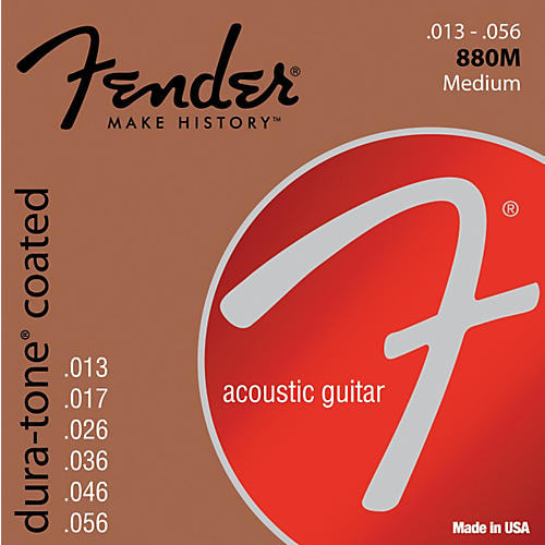 880M Coated 80/20 Bronze Acoustic Guitar Strings - Medium