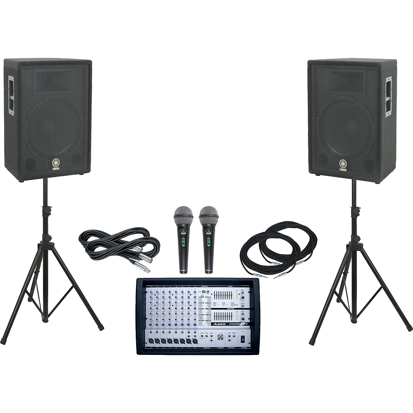 Alesis 8FX/Yamaha A15 PA System Musician's Friend