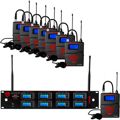 Nady 8W-1KU - Eight 1000-Channel Lavalier Wireless System