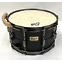 Used TAMA 8X14 SLP Series Black Steel Drum Black 18