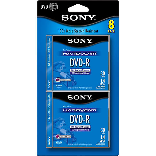 8cm DVD-R Color 8-Pack