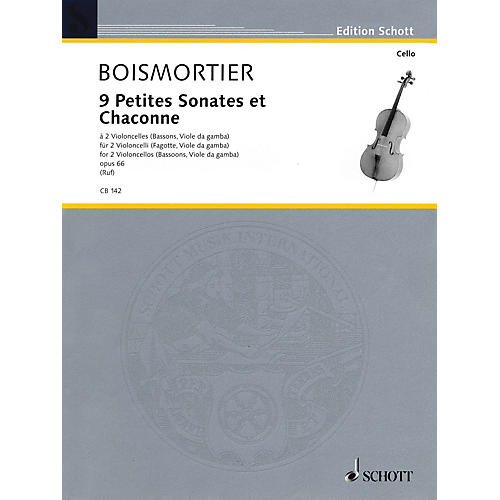 Schott 9 Little Sonatas and Chaconnes (2 Cellos) Schott Series