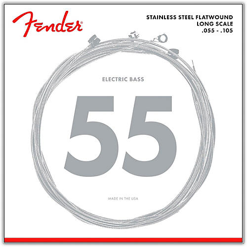9050M Stainless Steel Flatwound Long Scale Bass Strings - Medium