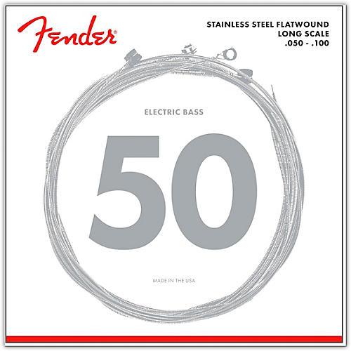 Fender 9050ML Stainless Steel Flatwound Long Scale Bass Strings - Medium Light