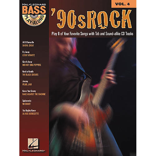 90s Rock Bass Play-Along Series Book with CD