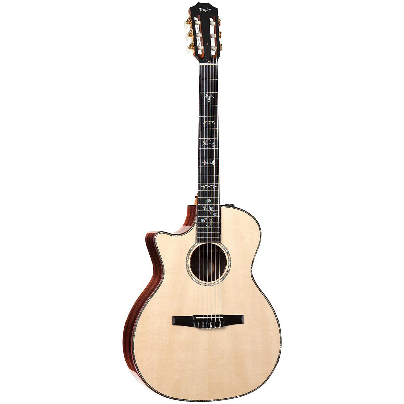 Taylor 914ceNL Rosewood/Spruce Nylon String Grand Auditorium LeftHanded AcousticElectric