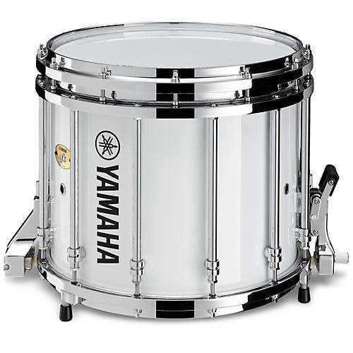 Yamaha 9400 SFZ Marching Snare Drum - Chrome Hardware 14 x 12 in. White