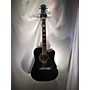 Used Silvertone 955CE Acoustic Electric Guitar Black