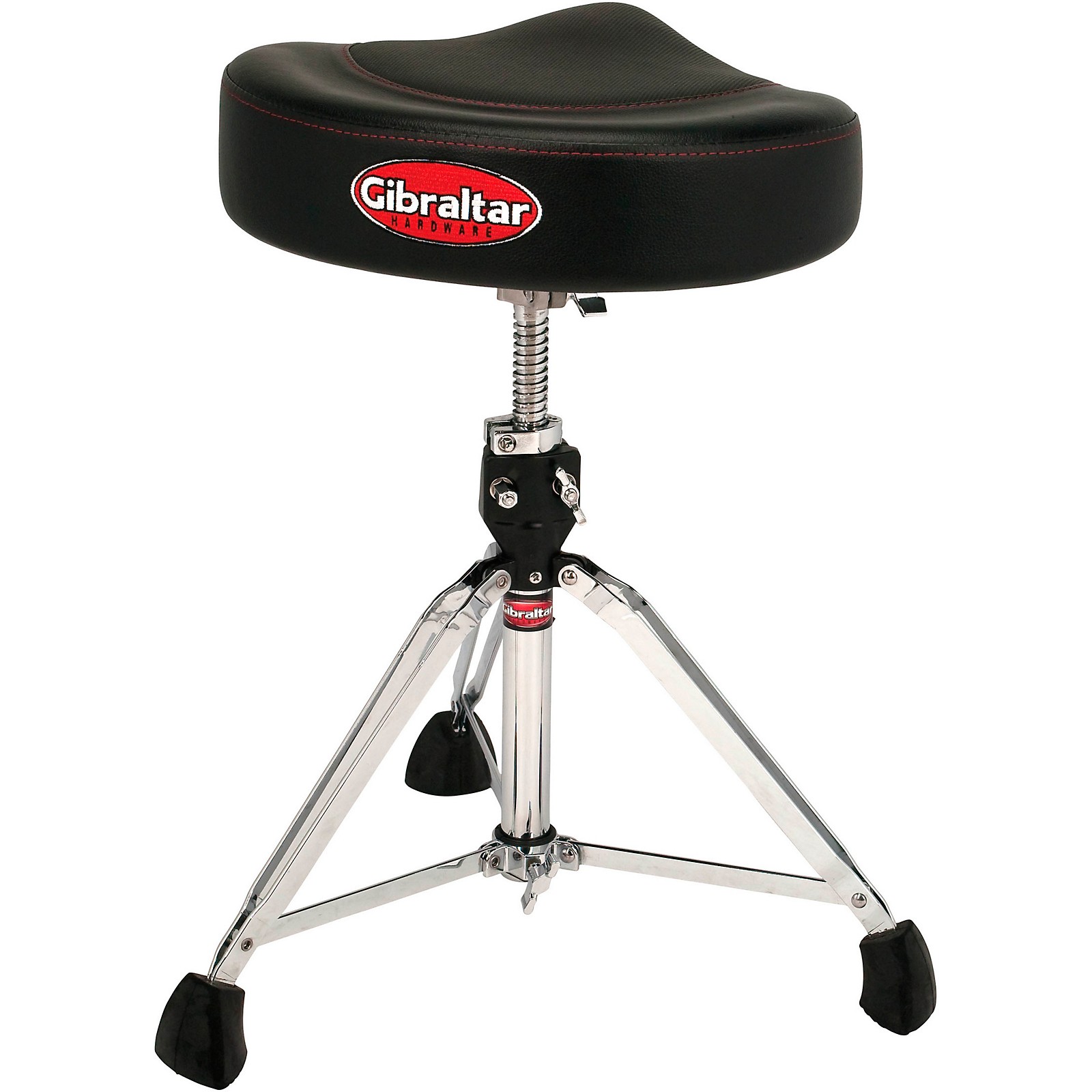 Gibraltar 9600 Series Two Tone Saddle Drum Throne Black Black