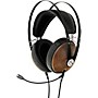 Meze Audio 99 Classics Walnut Silver Closed-Back Headphones With Boom Mic
