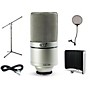 MXL 990 Large-Diaphragm Condenser Microphone Bundle With VMS Vocal Shield, Boom Stand, Pop Filter and Cable
