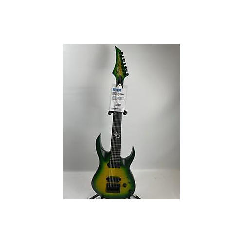 Solar Guitars A 1.7 Solid Body Electric Guitar Flame Lime Burst