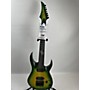 Used Solar Guitars A 1.7 Solid Body Electric Guitar Flame Lime Burst