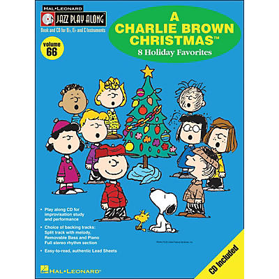 Hal Leonard A Charlie Brown Christmas - Jazz Play-Along Volume 66 BookCD