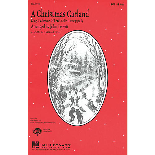 Hal Leonard A Christmas Garland (Medley) 2-Part Arranged by John Leavitt