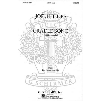G. Schirmer A Cradle Song (SATB a cappella) SATB DV A Cappella composed by Joel Phillips