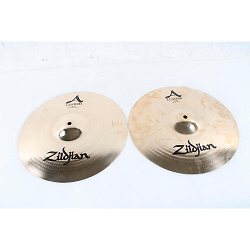 Zildjian A Custom Hi-Hat Pair Condition 3 - Scratch and Dent 14 Inches 194744685989