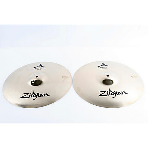 Zildjian A Custom Hi-Hat Pair Condition 3 - Scratch and Dent 14 Inches 197881111595