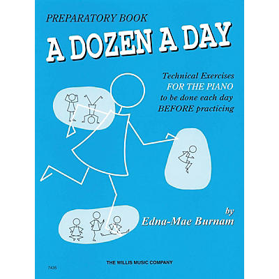 Hal Leonard A Dozen A Day Preparatory Book Technical Exercises For Piano (Blue cover)