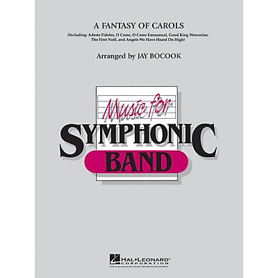 Hal Leonard A Fantasy Of Carols Concert Band Level 4 Arranged by Jay Bocook