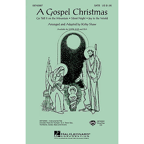 Hal Leonard A Gospel Christmas (Medley) SAB Arranged by Kirby Shaw