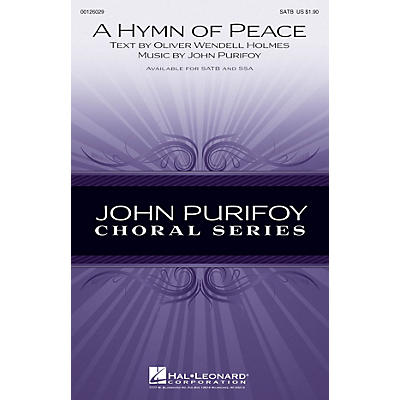 Hal Leonard A Hymn of Peace SSA Composed by John Purifoy