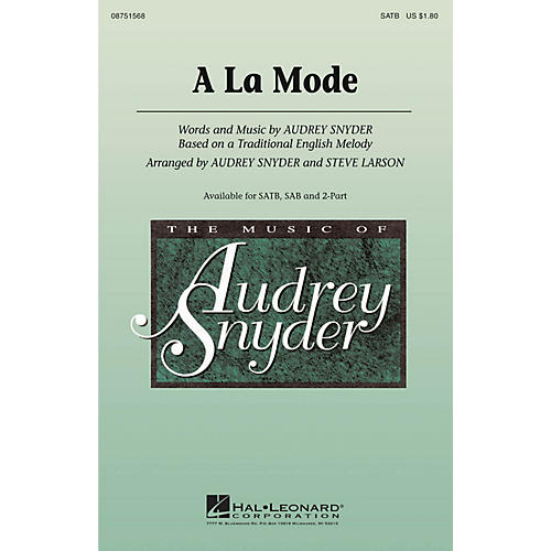 Hal Leonard A La Mode 2-Part Arranged by Audrey Snyder