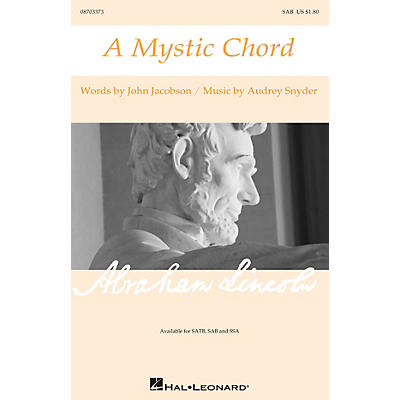 Hal Leonard A Mystic Chord SAB composed by Audrey Snyder