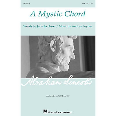 Hal Leonard A Mystic Chord SSA composed by Audrey Snyder