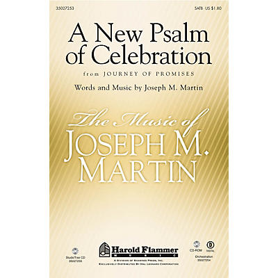 Shawnee Press A New Psalm of Celebration (From Journey of Promises) Studiotrax CD Composed by Joseph M. Martin