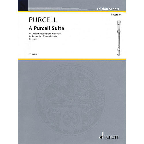 Hal Leonard A Purcell Suite: Seven (7) Pieces For Descant Recorder And Keyboard Woodwind Series