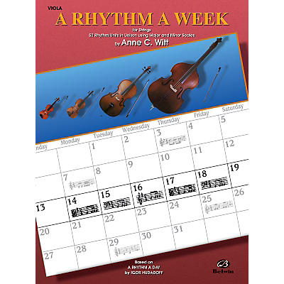 Alfred A Rhythm a Week Viola