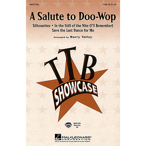 Hal Leonard A Salute to Doo-Wop (Medley) TTBB arranged by Barry Talley