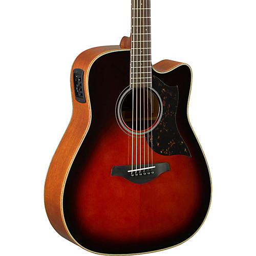 Yamaha A-Series A1M Cutaway Dreadnought Acoustic-Electric Guitar Tobacco Sunburst