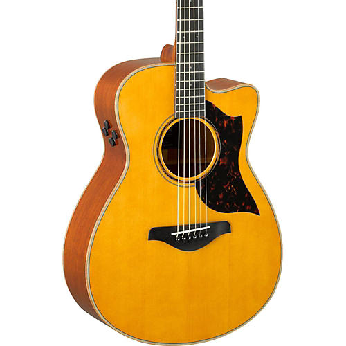 Yamaha A-Series AC3M Cutaway Concert Acoustic-Electric Guitar Vintage Natural