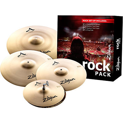 Zildjian A Series Rock Cymbal Pack With Free 19" Cymbal