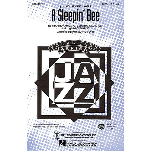 Hal Leonard A Sleepin' Bee (from House of Flowers) SATB arranged by Paris Rutherford