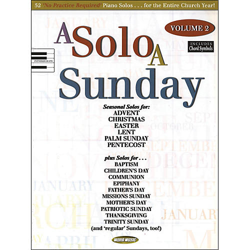 A Solo A Sunday Volume 2 Piano Solo
