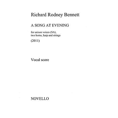 Novello A Song at Evening (Vocal Score) Vocal Score Composed by Richard Rodney Bennett