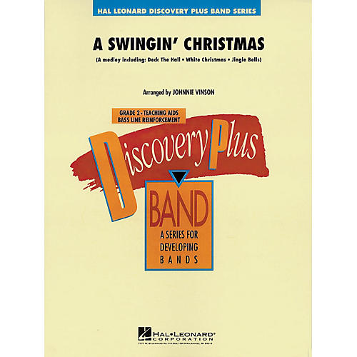 Hal Leonard A Swingin' Christmas - Discovery Plus Concert Band Series Level 2 arranged by Johnnie Vinson