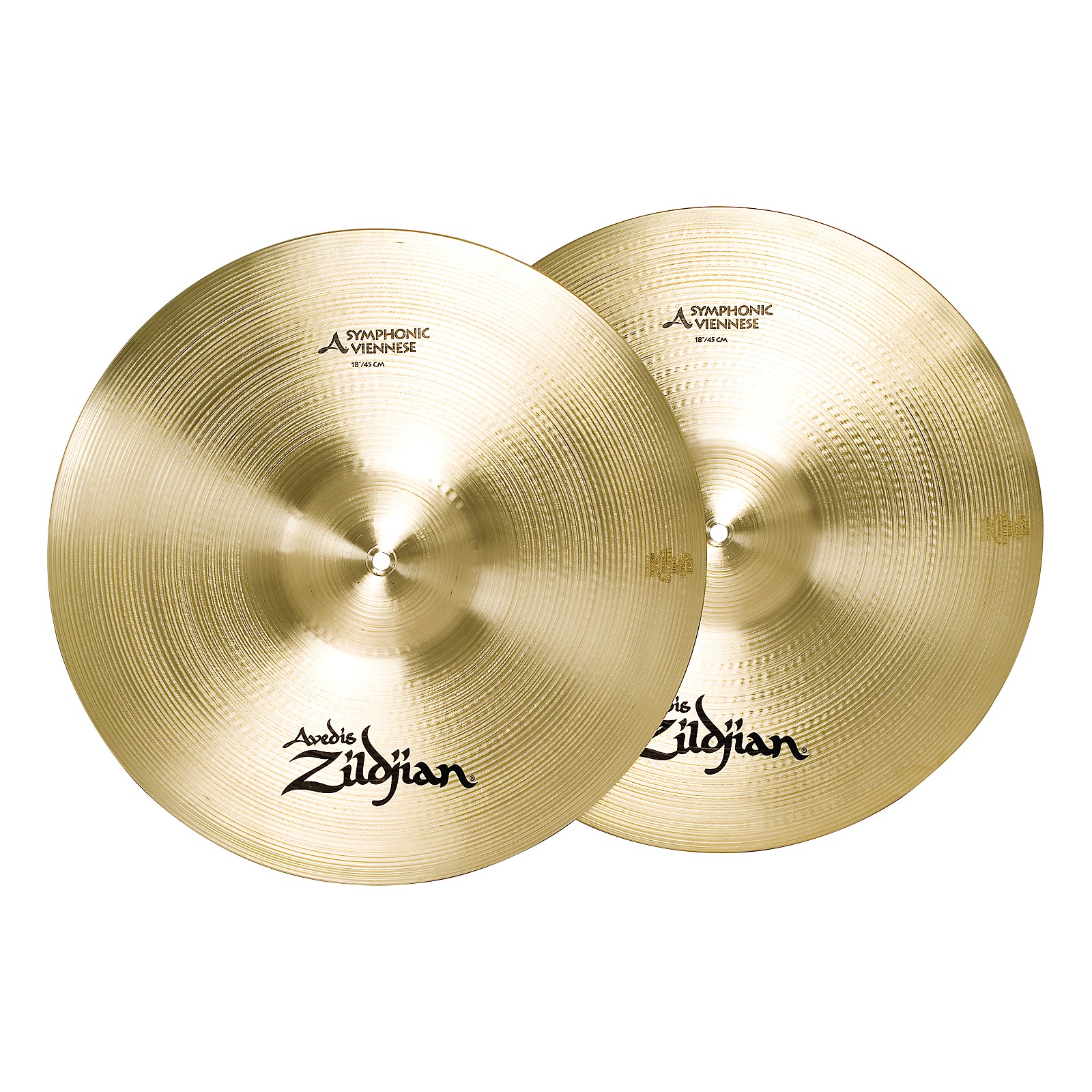 Zildjian A Symphonic Viennese Tone Crash Cymbal Pair 18 in. Musician