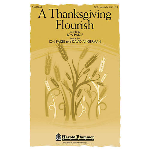 Shawnee Press A Thanksgiving Flourish SATB, ORGAN, HANDBELLS composed by Jon Paige